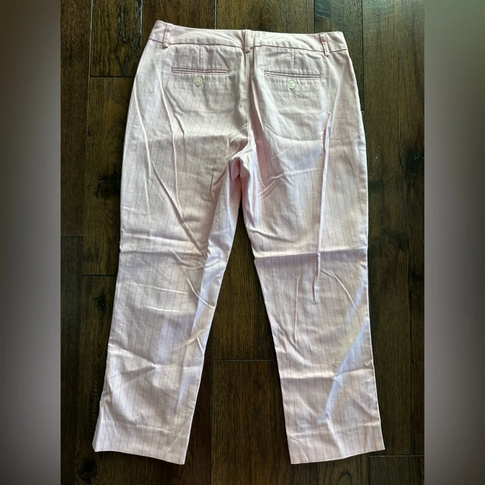 The Limited Women’s Cassidy Pink Striped Crop Pants- size 6